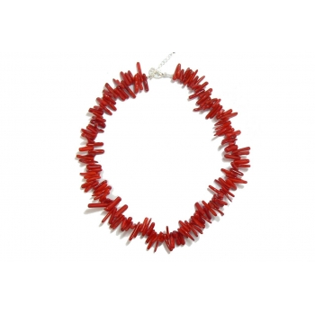 Vibrant Red Branch Coral Necklace Vibrant Red Branch Coral Necklace
